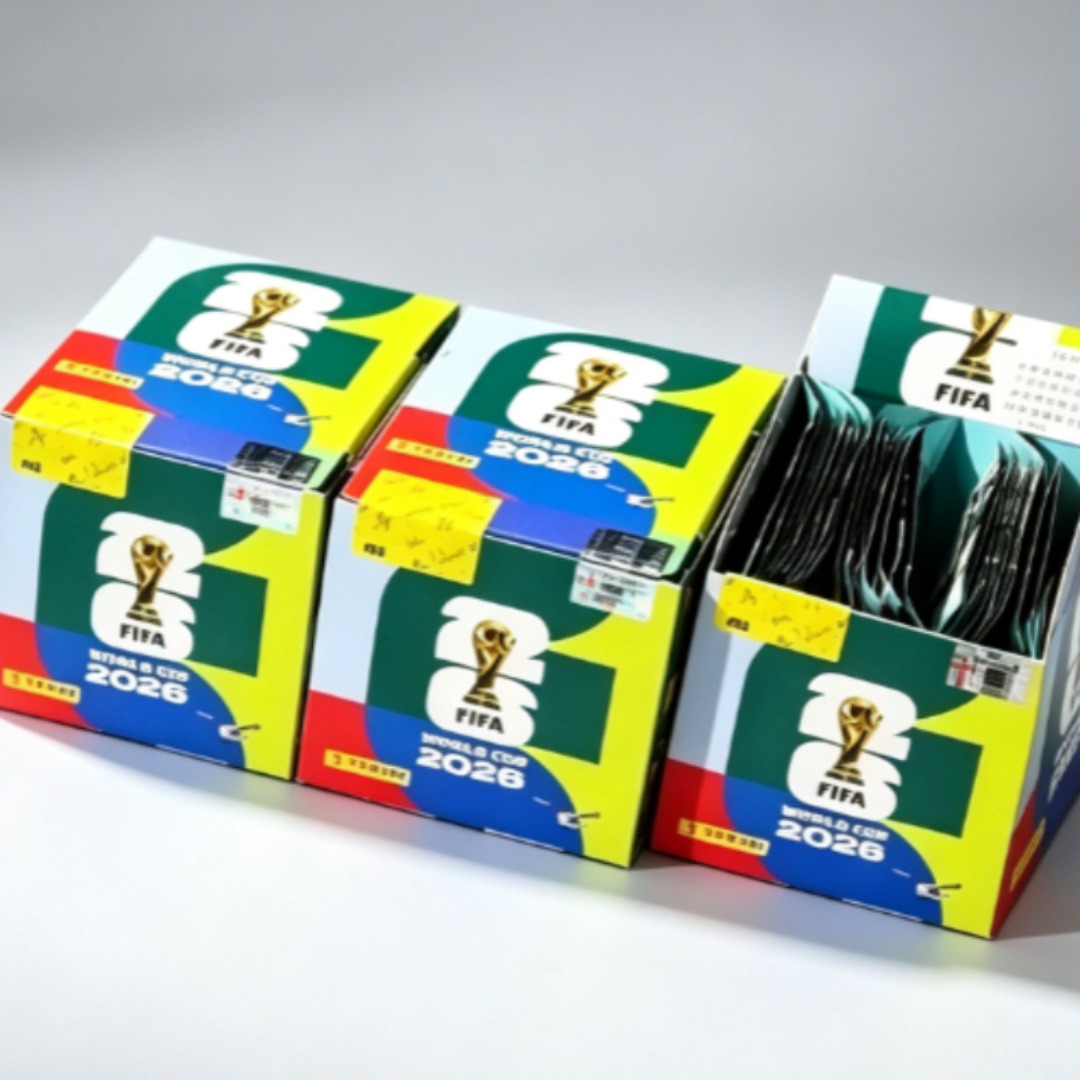 Cardstock Paper Pack - Panini 2026 FIFA-WM-Aufkleber, versiegelte Box, 50