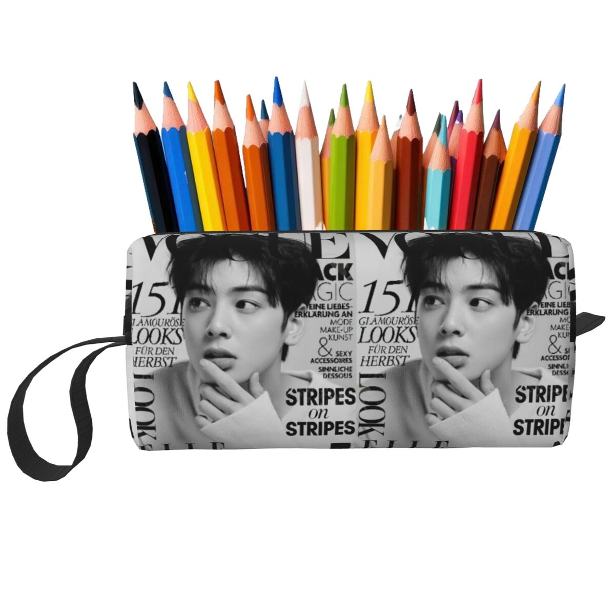 Cha EunWoo Kpop Astro Federmäp – Stationery And Office Supply Chain Bewertung und Preis